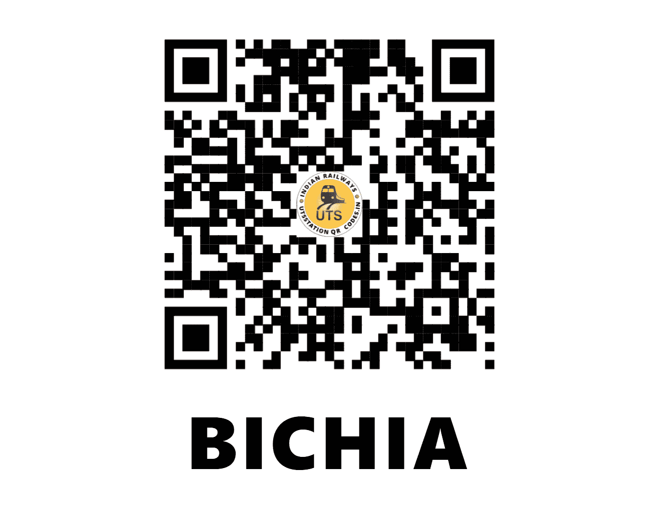 UTS QR Code for BICHIA - BIC - NE (UTTAR PRADESH)